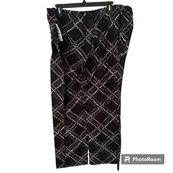 1081  HUE SCRIPTED PATH PANT  XL  Lounge pants  NWT - Picture 2 of 9